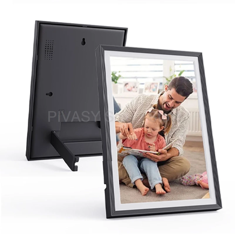 10 インチ IPS スクリーンデジタルフォトフレーム縦横置き画像ビデオプレーヤー電子フレーム多言語 1280x800