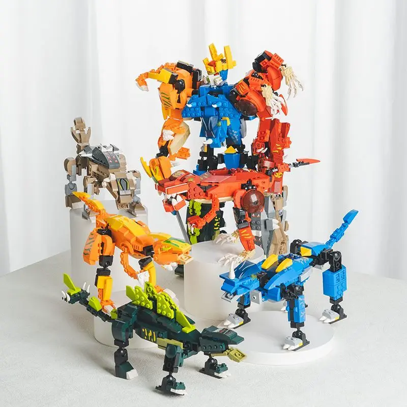 Blocs de construction de Robot de Transformation 6 en 1, jouets, figurine de dieu de la guerre Arthur, Surprises d'anniversaire pour enfants, cadeaux de collection pour petit ami