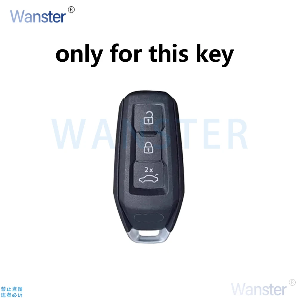 3 Buttons TPU Car Key Case Fob Cover for Audi A5L A5 L 2025 Car Key Protective Case Keychain