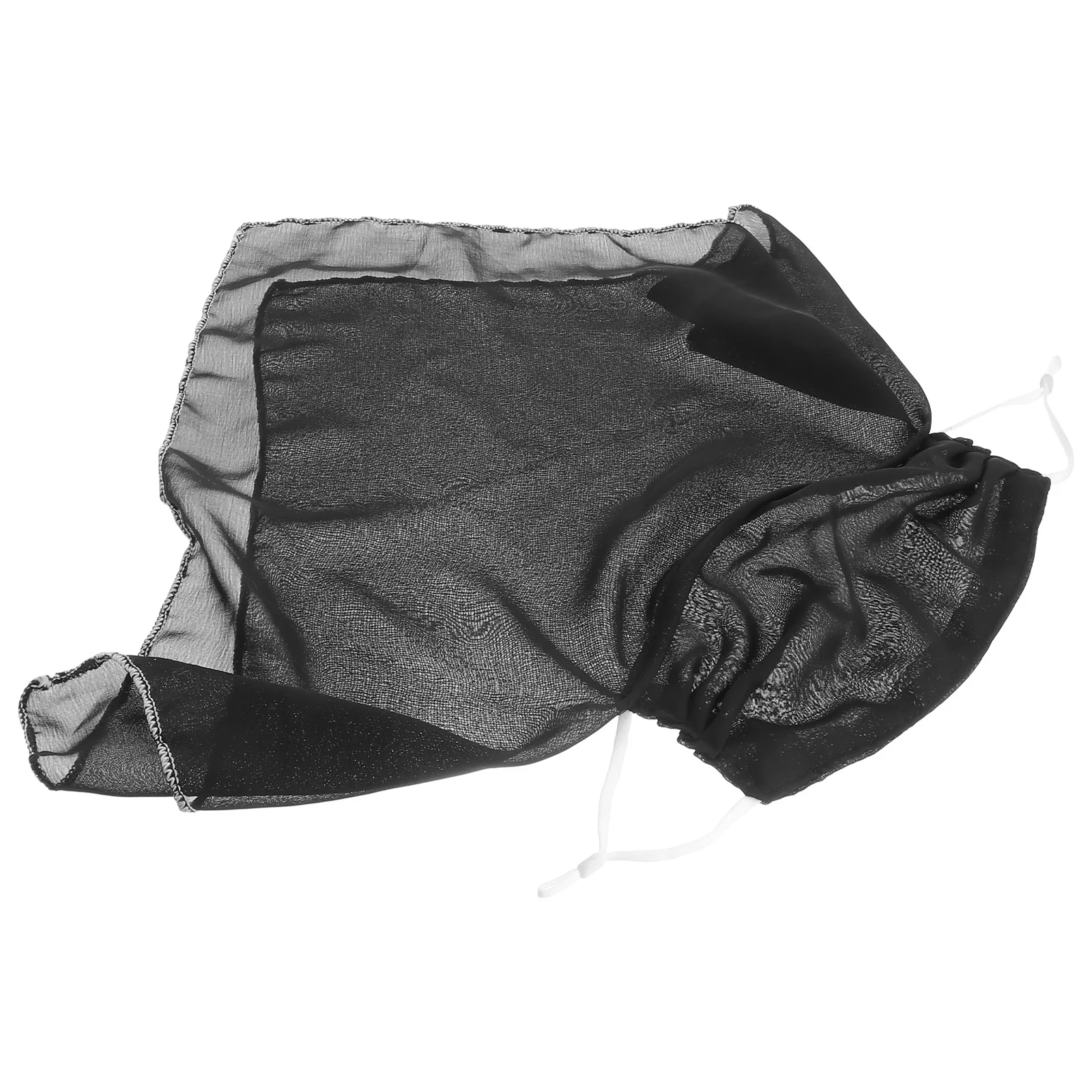 

Summer Sun-Resistant Neck Guard Face Mask Women Chiffon Thin Veil Breathable Scarf Uv-Protection Riding Mask Black