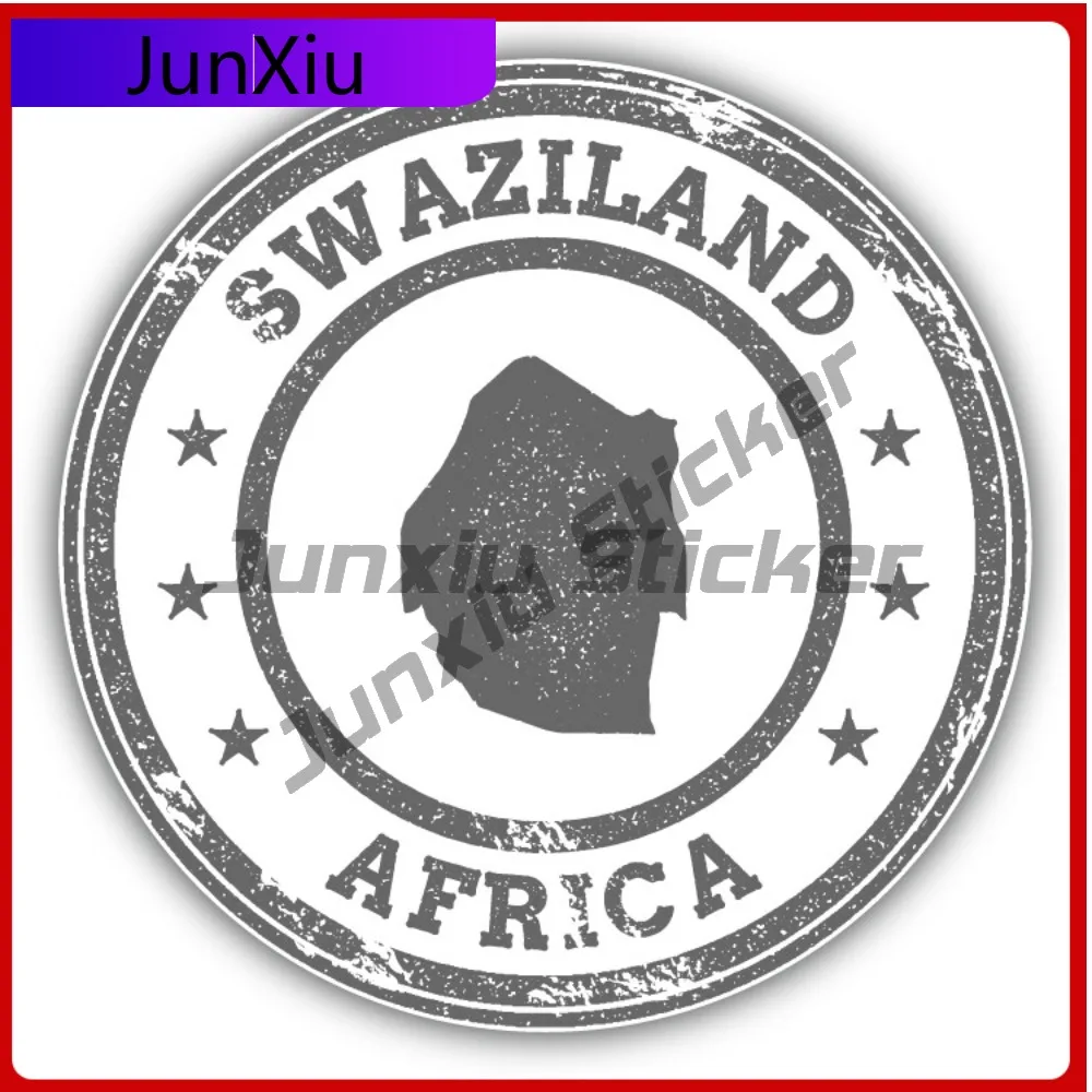 

Креативная наклейка-стикер с картой Свазиленда (Африка) для автомобиля, в стиле аниме, для бампера, автомобильные аксессуары, защита от царапин