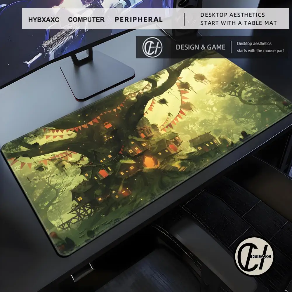 

Playmat Bloomburrow Woodland Haven 900 X 400mm Gaming Mouse Pad Desk Pad Keyboard Mat Gamer Setup Decoration Desk Gadgets