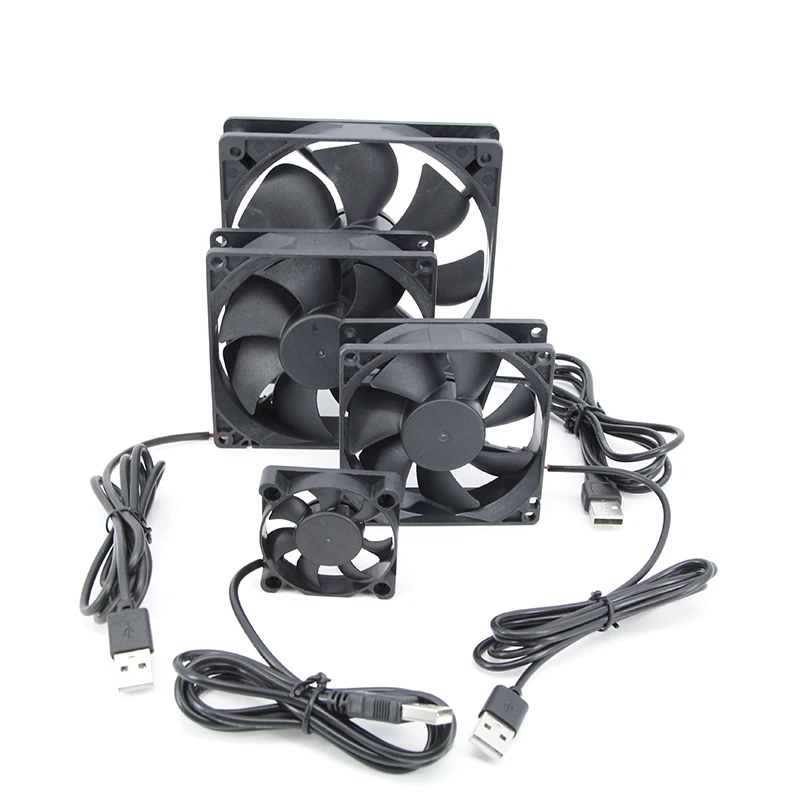 5V Brushless Cooling Fan USB Ventiliator Computer Case Cooler Oil-impregnated PBT CPU Radiator USB Fan PC USB Gadgets