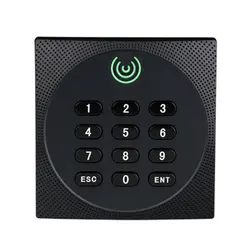 Waterproof Wiegand password card swiping 13.56MHz and 125KHZ frequency Mifare or EM access control card swiping reader