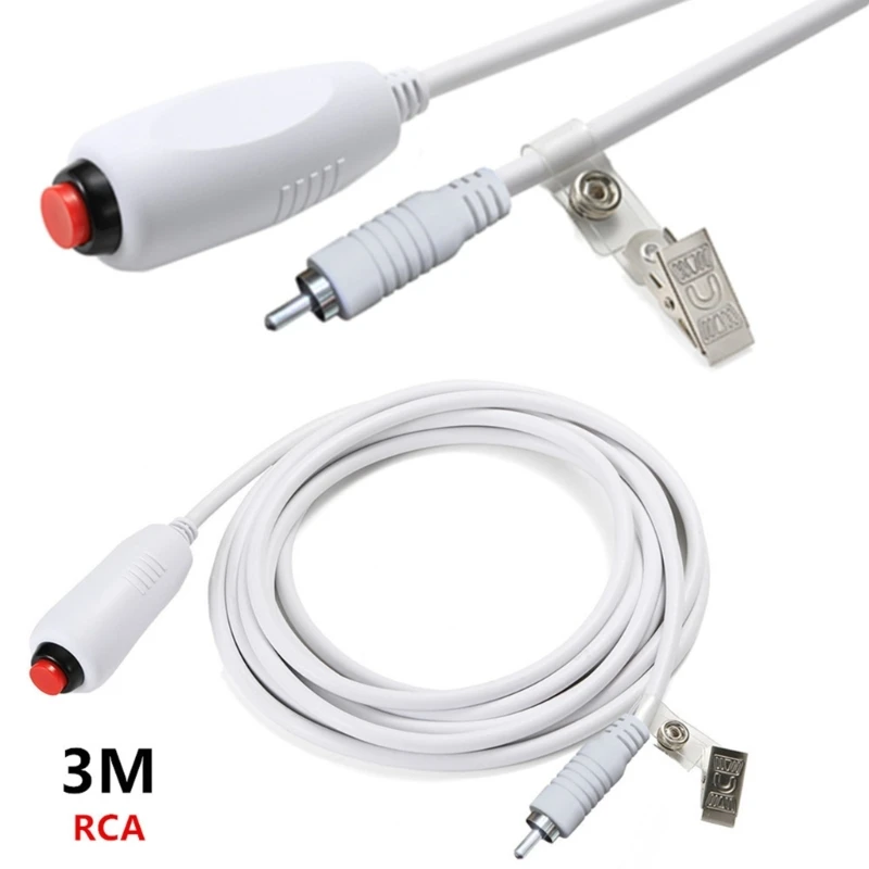 Nurse Call Cord Push Button Cable with Bed Sheet Clip Cable for Nurse Station Universal Call Cord Hospital Accessories 83CF