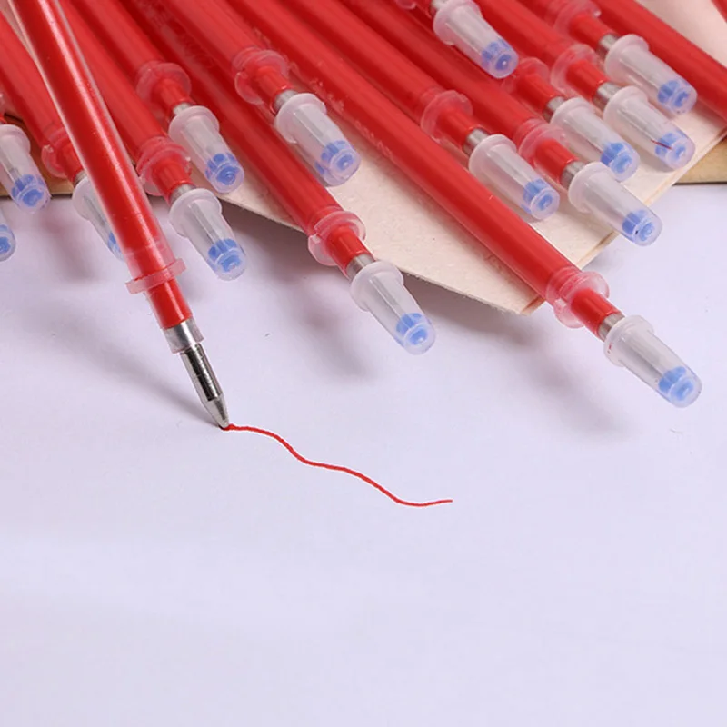 20PCS/Set of Gel Pen Refills 0.5mm Black Blue Red Ink Refill School Office Stationery Writing Supplies