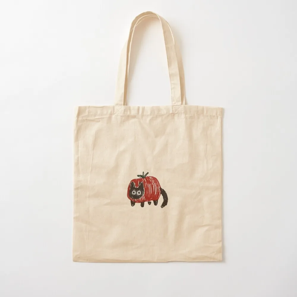 

tomato cat Tote Bag Big bag Women's tote bag Custom Canvas Tote