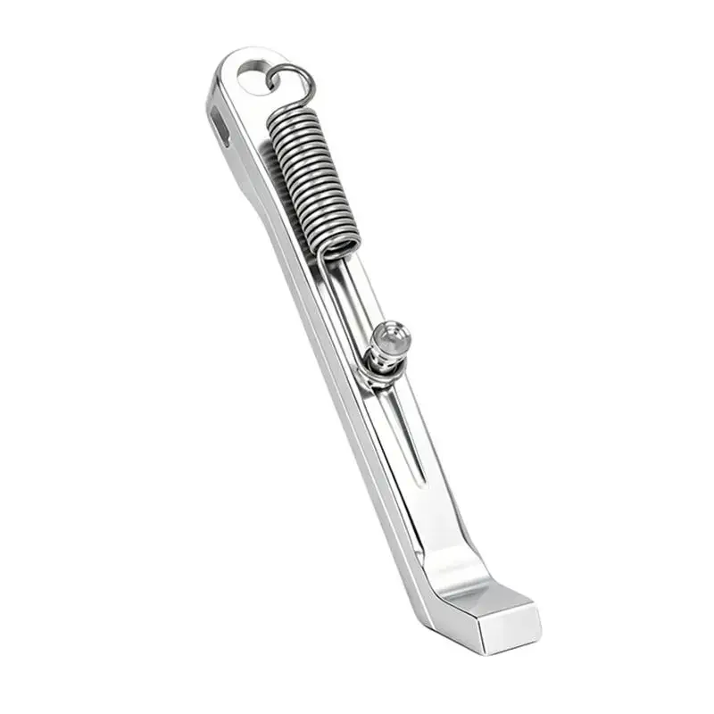 CNC Aluminum Alloy Motorcycle Side Stand Rust Proof Long Lasting Spring For Motorbike Parking Replacement Daily Maintenance