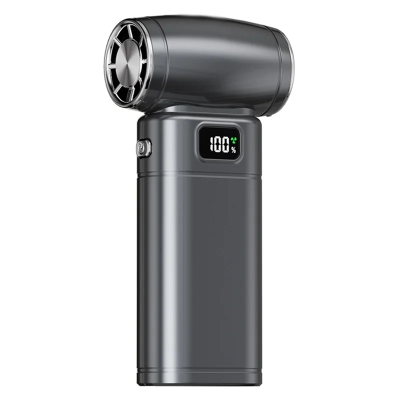 

Портативный высокоскоростной турбовентилятор A84G с LED-дисплеем и подсветкой, 5 регулируемых скоростей, перезаряжаемый, скорость 130000 об/мин