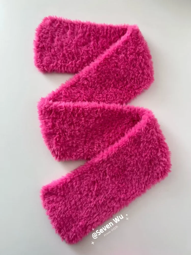1 Stück 100 g super klobiges Fellgarn zum Handstricken, flauschig, weich, warm, Häkellinie zum Stricken von Pullovern, Manteln, Schals, Mützen, langen Plüschfäden – Detail 6