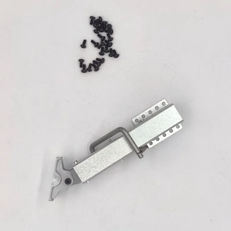 1 Paar schwarze Metallstützbeine für 1/14 Tamiya RC Truck 40-Fuß-Anhänger Sattelzug DIY-Teile LKW DIY-Zubehör Spielzeug – Detail 10