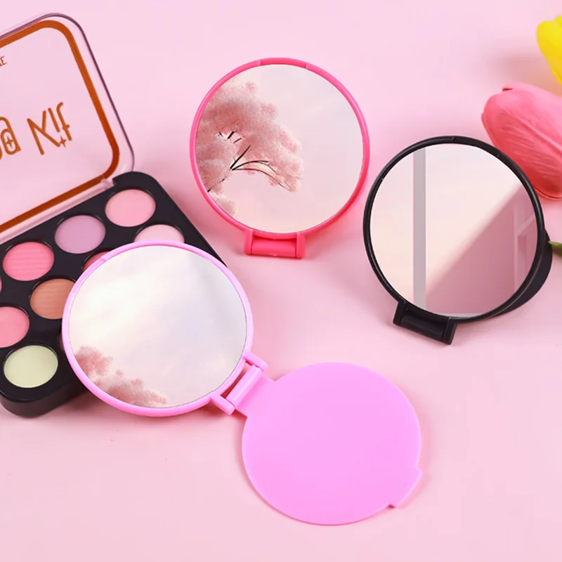 5PCS Compact Mirror Bulk Pocket Mini Folding Mirrors for Purse Makeup Mirror Wedding Gifts Travel Round Mirror for Party Favor