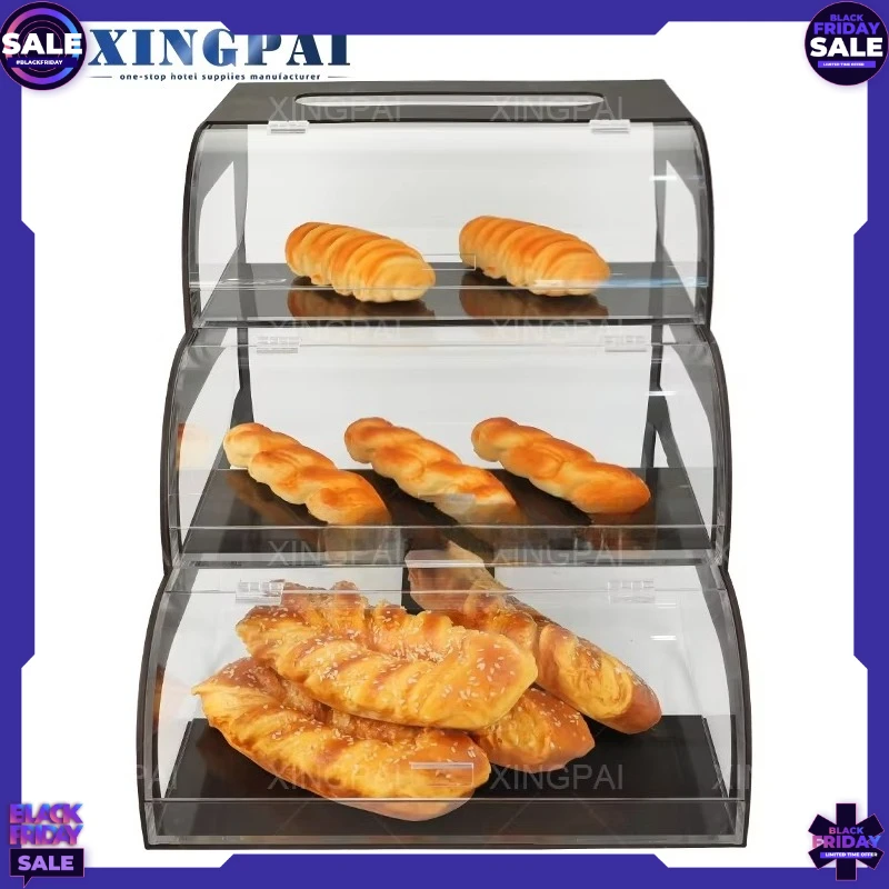 

Wedding & Party Banquet Buffet Food Display Stand 3 Tier Acrylic Bakery Display case Dessert Cake Display Stand
