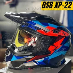 Original GSB XP-22 Professional motocross Racing Helmets Motorcycle Full Face Modular Helmets ECE Approved casco moto