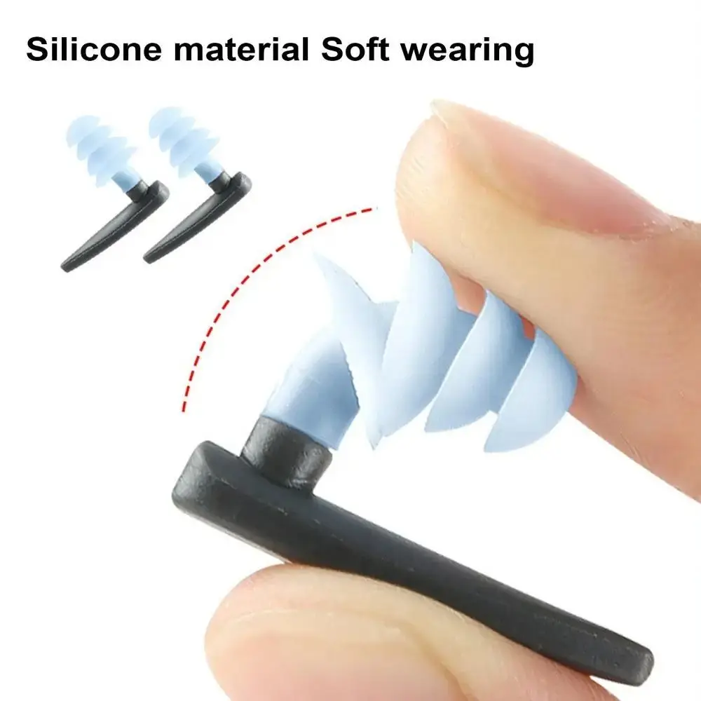 جديد سيليكون السباحة الأذن المقابس 4-layer تصميم مقاوم للماء سدادات حماية الأذن سدادات الأذن الاستحمام #4