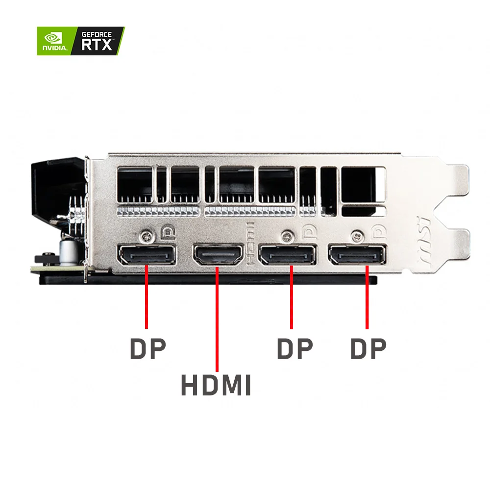 MSI RTX 2060 VENTUS 6G OC Grafiken GDDR6 NVIDIA RTX 20 Serie GPU 14000MHz 6GB PCI Express 3,0 16X Desktop RTX 2060 Video Karte