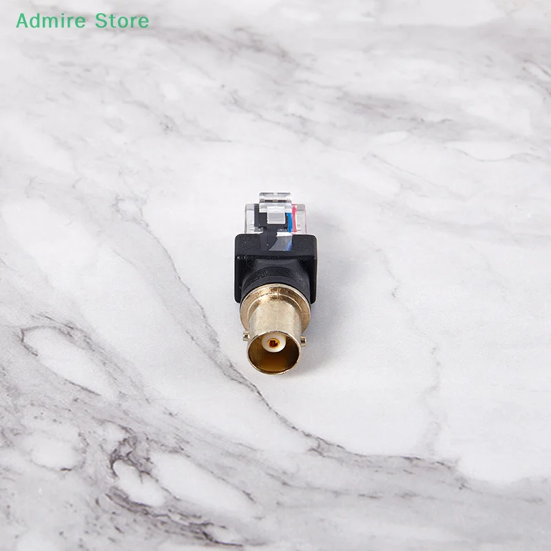 

Новый 1 шт. черный разъем BNC «гнездо» к штекерному разъему RJ45 RF адаптер коаксиальный ствол соединительный разъем RJ45 к RF адаптеру