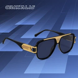 CRIXALIS Vintage Classic Pilot Sunglasses For Men Anti Glare Mirror Driving Male Sun Glasses 2023 Trending Products Women shades