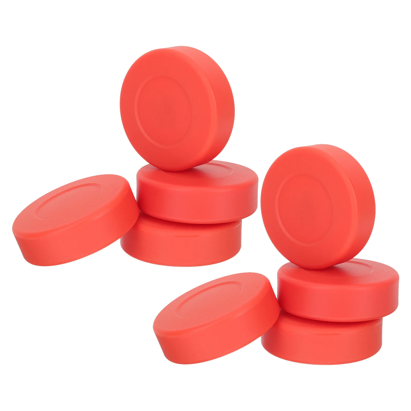 

8Pcs Ice Hockey Pucks Matte Surface PVC Construction for Enhanced Control Practice Training Kids Adults Use Hockey Biscuits