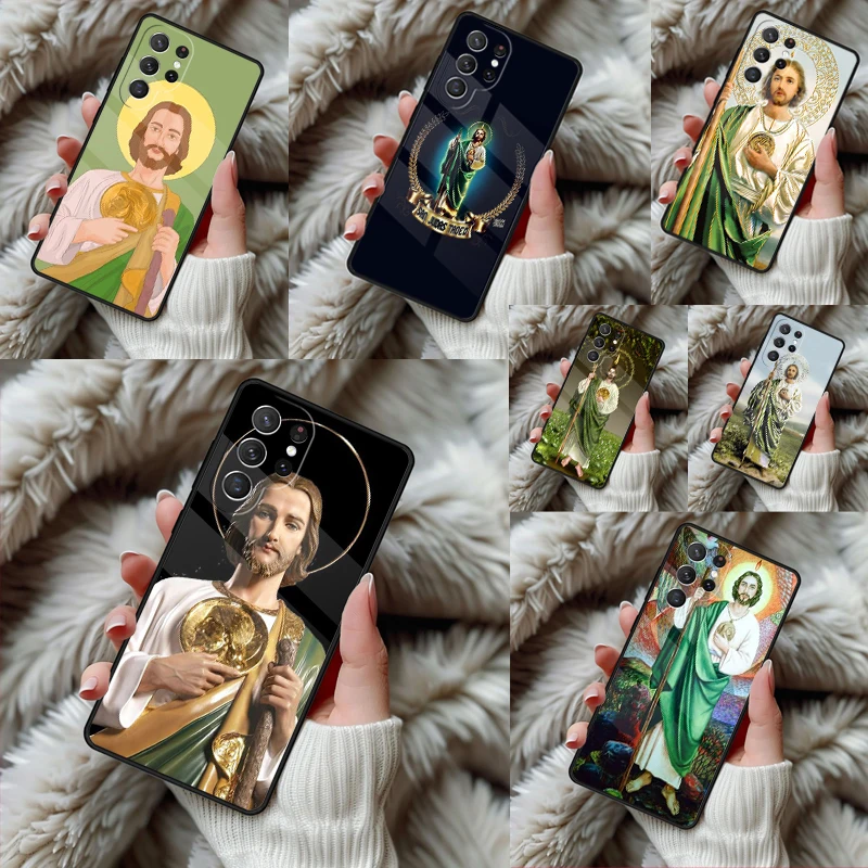 San Judas Phone Case For Samsung Galaxy S24 S25 S26 Ultra S22 S23 Plus S21 S20 FE Note10 TPU Cover