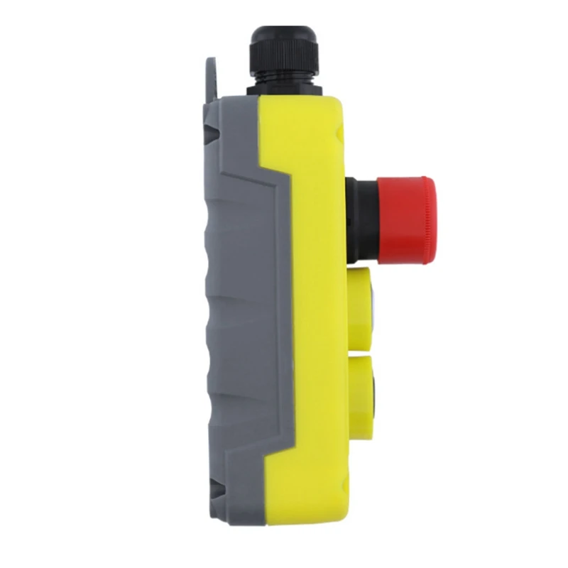 Electric Crane Remote Control Push Button Emergency Stop Switch Rainproof UP Down Hoist Switch Wear-Resistant