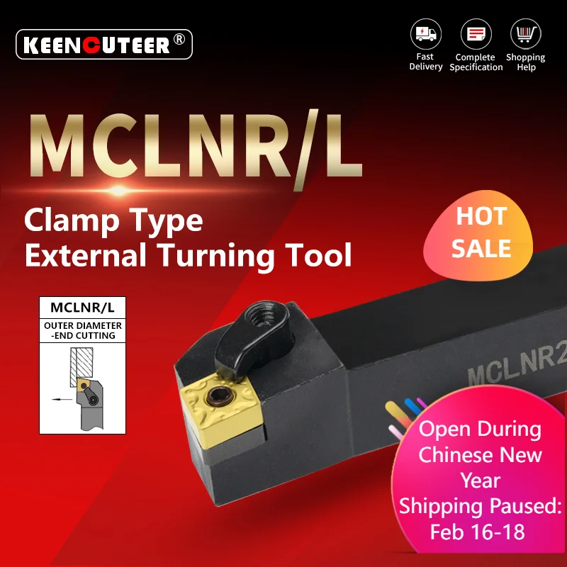 

MCLNR1616 MCLNR2020 MCLNR2525 MCLNR3232 внешний токарный инструмент MCLNR MCLNL токарный станок держатель CNC режущий инструмент режущий стержень
