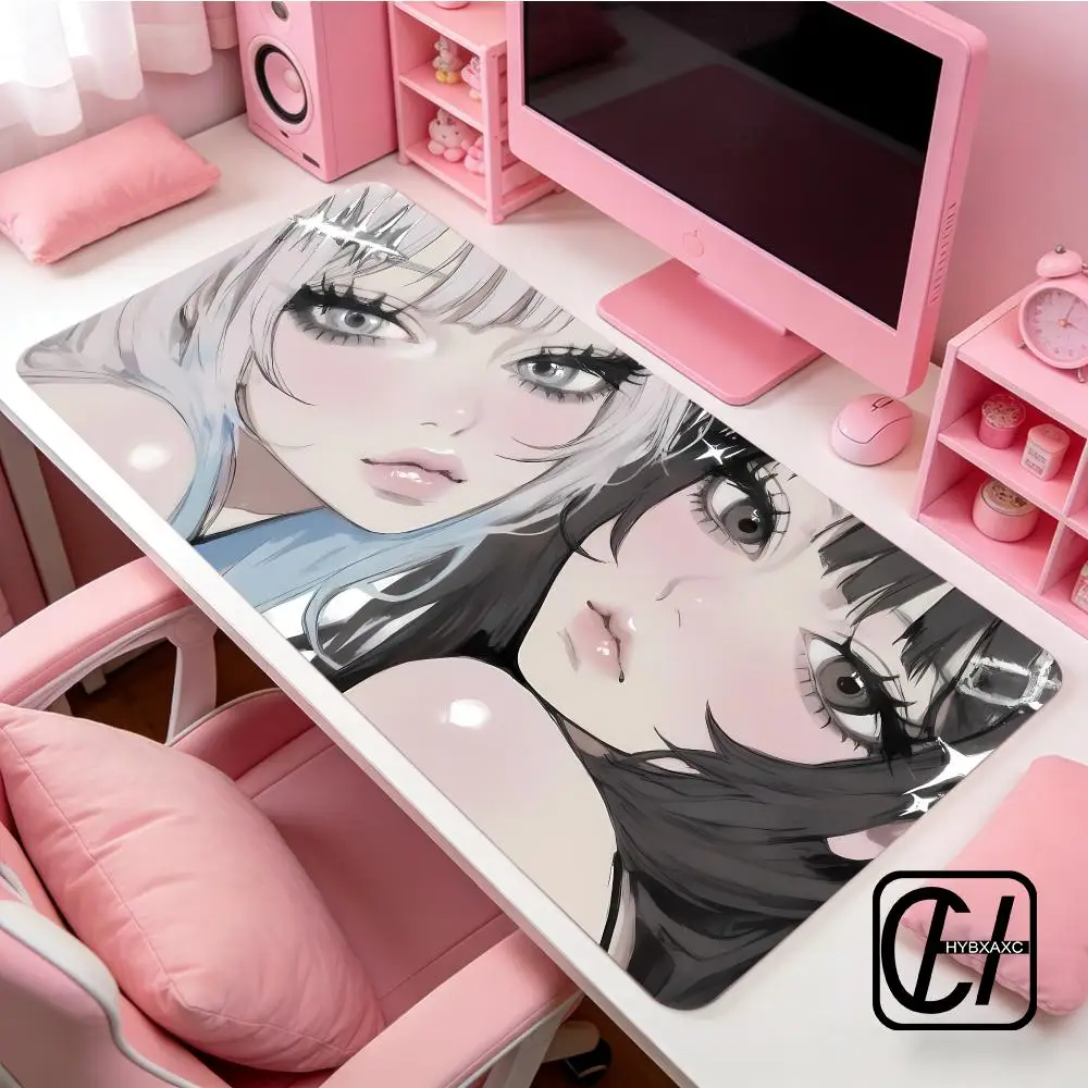 Anime Super Sweet Idol Mouse Pad Non-Slip Gaming Mouse Pad Gamer E-Sports Mouse Mat Game Mechanical Keyboard XXL Desk Mat XAXC