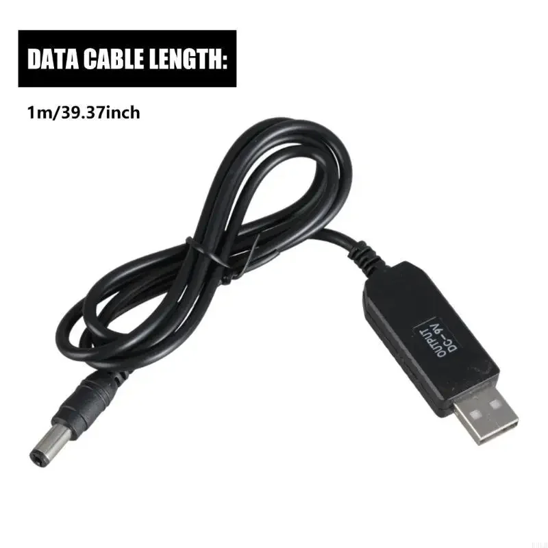 New Convenient USB to DC5.5x2.1mm Power Cable 5V to 9V Converters Cord for Monitoring Camera USB Fan LED Bulb Power Supply