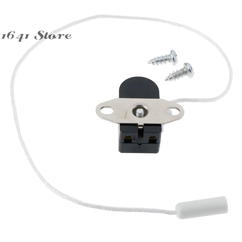 1PCS Pull Cord Switch For Wall Lamp Bedside Lamp Open Single Pull Control Rope Switch