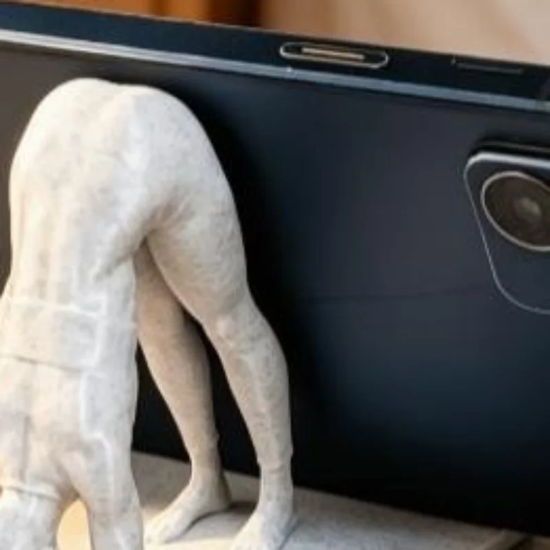 Desk Setup Home Office - 3D Printed Yoga Girl Phone Stand