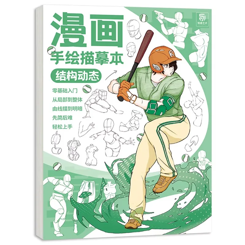 A4 Manga-Zeichen- und Nachzeichnungsbücher, Anime-Skizzen-Arbeitsbuch für Anfänger, Kinder, Erwachsene, Kunstpraxis – Detail 9