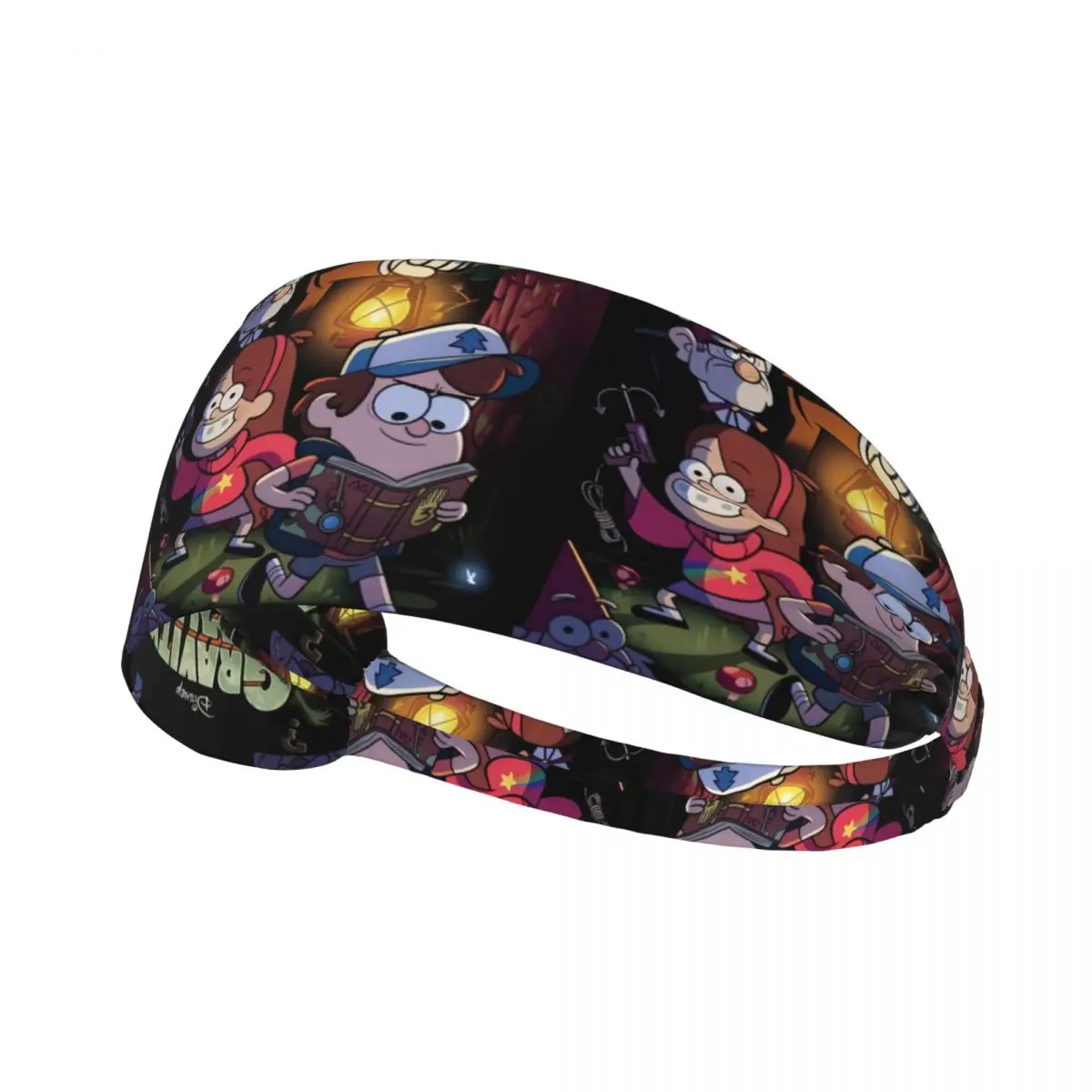 

Custom Anime Gravity Falls Sports Sweatband for Yoga Quick Drying Headband Men Women