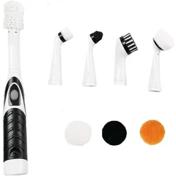 Electric Cleaning Brush, 5 Types of Multi-functional Brushes,  Shoe Brush, Suitable for Cleaning Kitchen ,Household Tools