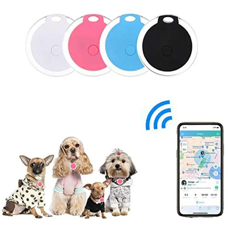 4 Pack Smart Key Finder Locator, GPS Tracking Device for Kids Pets Keychain Wallet Luggage Anti-Lost Tag Alarm Reminder