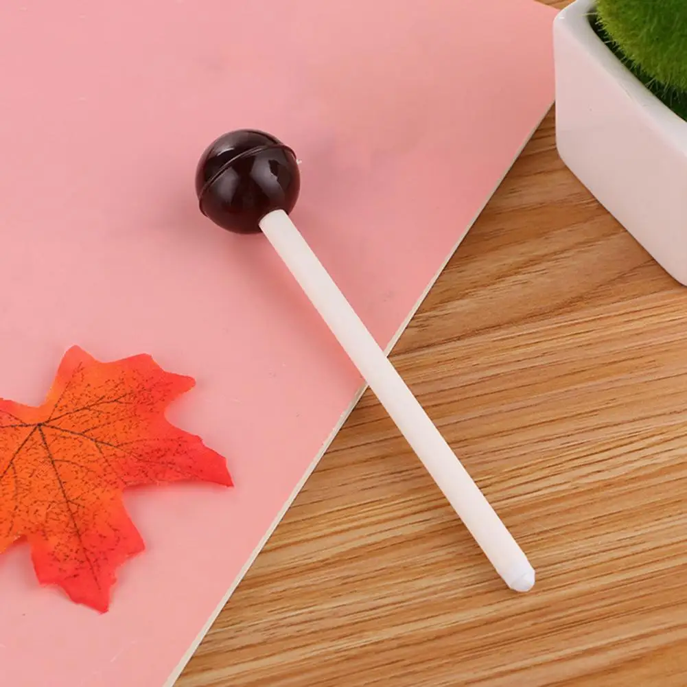 Novedoso bolígrafo de Gel con diseño de girasol, juego de bolígrafos de Gel vibrantes de 0,5mm, tinta de Piruleta de punta fina, suministros de escritura para la escuela y la Oficina, coloridos