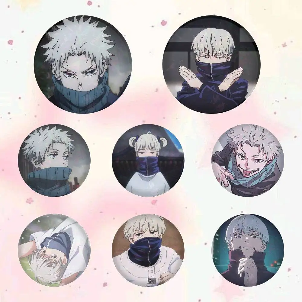 Toge Inumaki Anime Character Badges Button Round Creative Pin Brooch Badge Bag Decor Accessories Fans Collect Friends Gifts