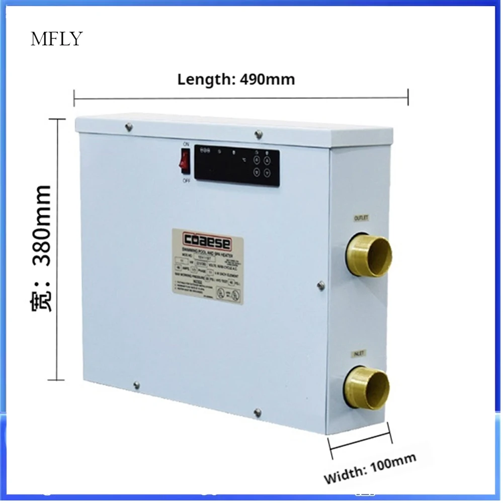 

Электрический обогреватель бассейна, тепловой насос для плавания, 5,5-15 кВт, 380 В, водяной термостат для гидромассажной ванны с сенсорным экраном для надземного подземного бассейна