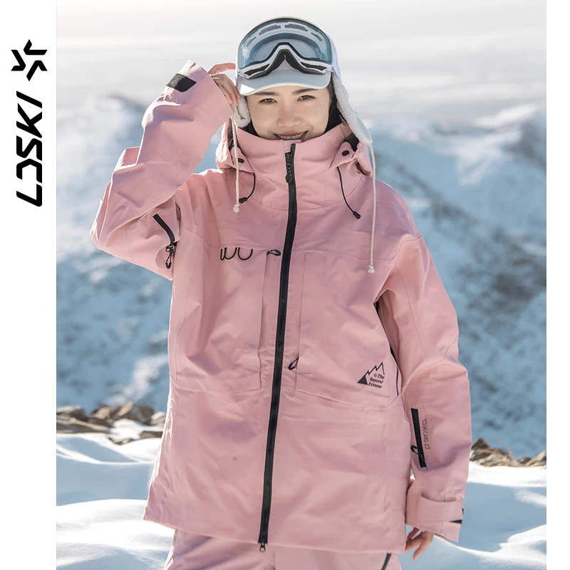 

LDSKI New Arrival 3L Ski Suit All-Weather Full Taped Seam Waterproof Windproof Breathable Warm Winter Snowboarding for Women Men