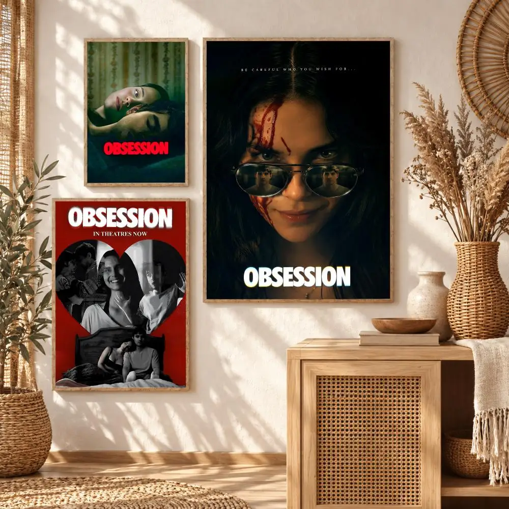 Dark Suspense Movie O-Obsession Poster Premium Modern Waterproof Wall Art Pictures for Bedroom Living Room Bar Decor