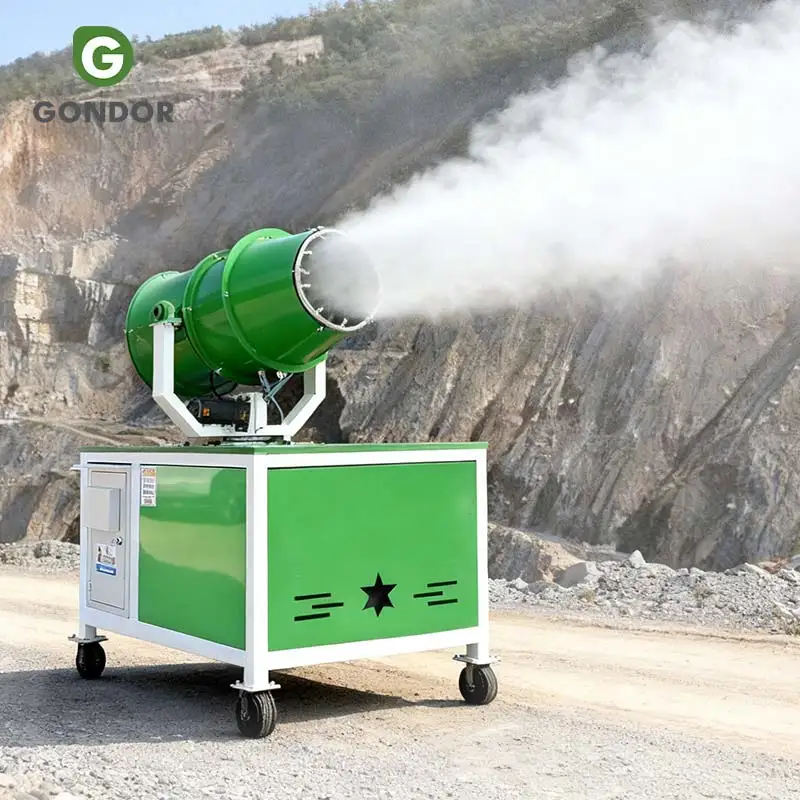 Pulverizador soplador de niebla para agricultura comercial personalizado, cañón de tierra de descarga montado en vehículo, niebla por La Soppressione Della Polvere