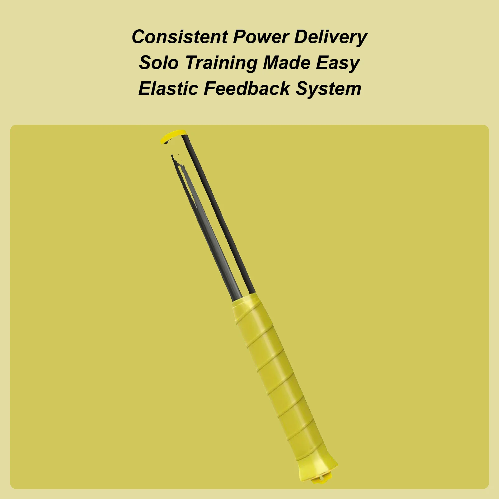 

Badminton Racket Power Trainer Non-Slip Comfortable Rebound Grip Aid Badminton Swing Trainer Pole For Advanced Players Adults