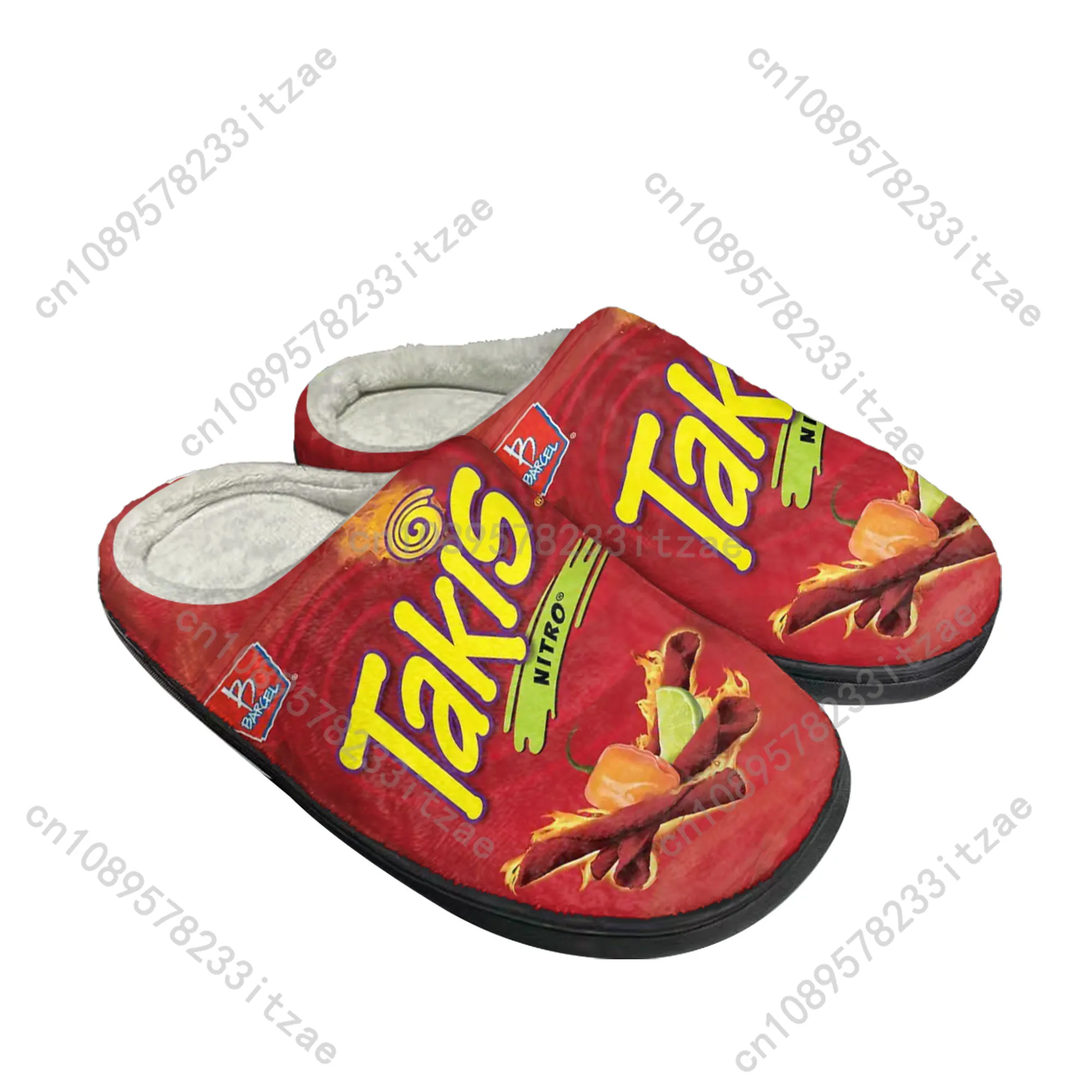 Funny Chips Takis Food Snack Home Cotton Slippers Mens Womens Plush Bedroom Casual Keep Warm Shoes Thermal Slipper Custom Shoe