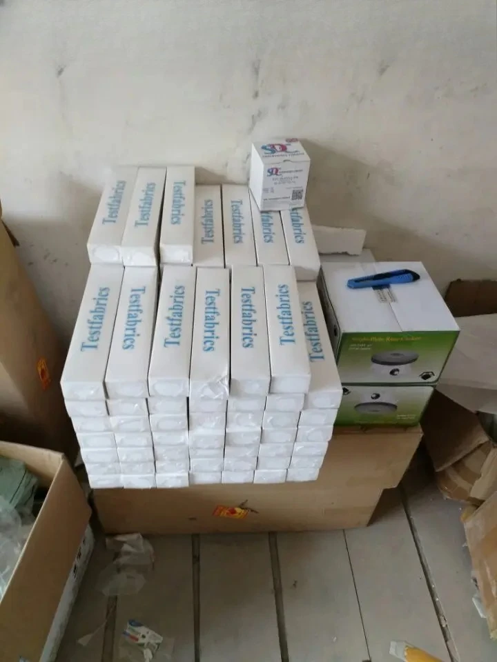 5 Boxes White Cotton Cloth Standard Friction Cloth Small Cloth for Dry Wet Friction Color Fastness Test
