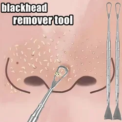 Double-ended Rounded and Ultra-thin Blackhead Remover Shovel Facisl Cleaning Black Dots Pimple Comedone Extractor Skin Care Tool