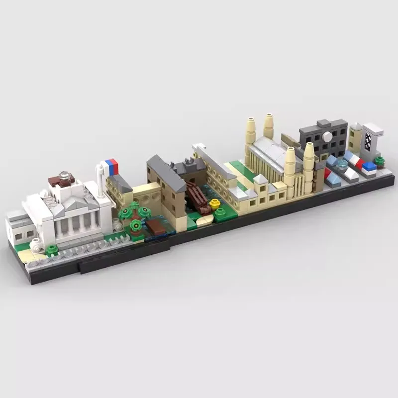 Bricklink MOC City Skyline Architecture Sets Maldives Leipzig Athens Cambridge New York Darmstadt Building Blocks Kid Toys Gift