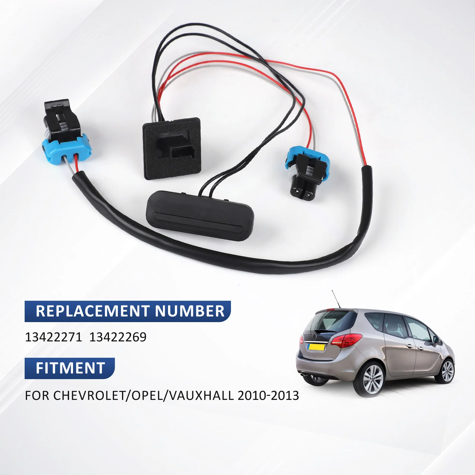 

Case Tailgate Boot Release Switch 1241461 1241534 For Opel Vauxhall Meriva MK II 2010-2020 MPVTrunk Opening Switch Black ABS