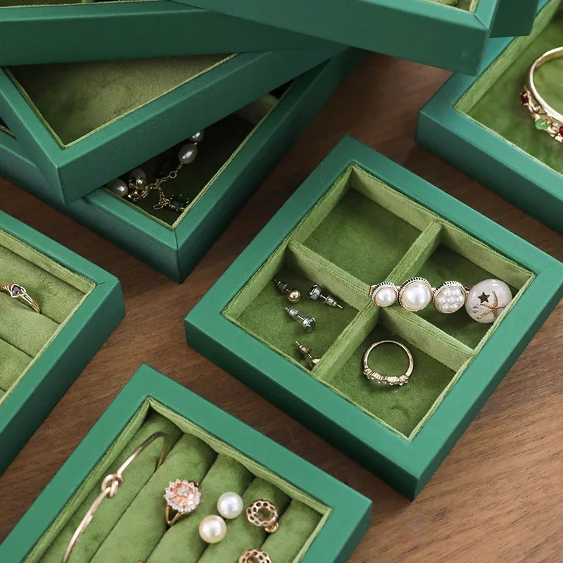 보석 보관함 목걸이 귀걸이 반지 팔찌 디스플레이 트레이 보석 벨벳 디스플레이 스탠드