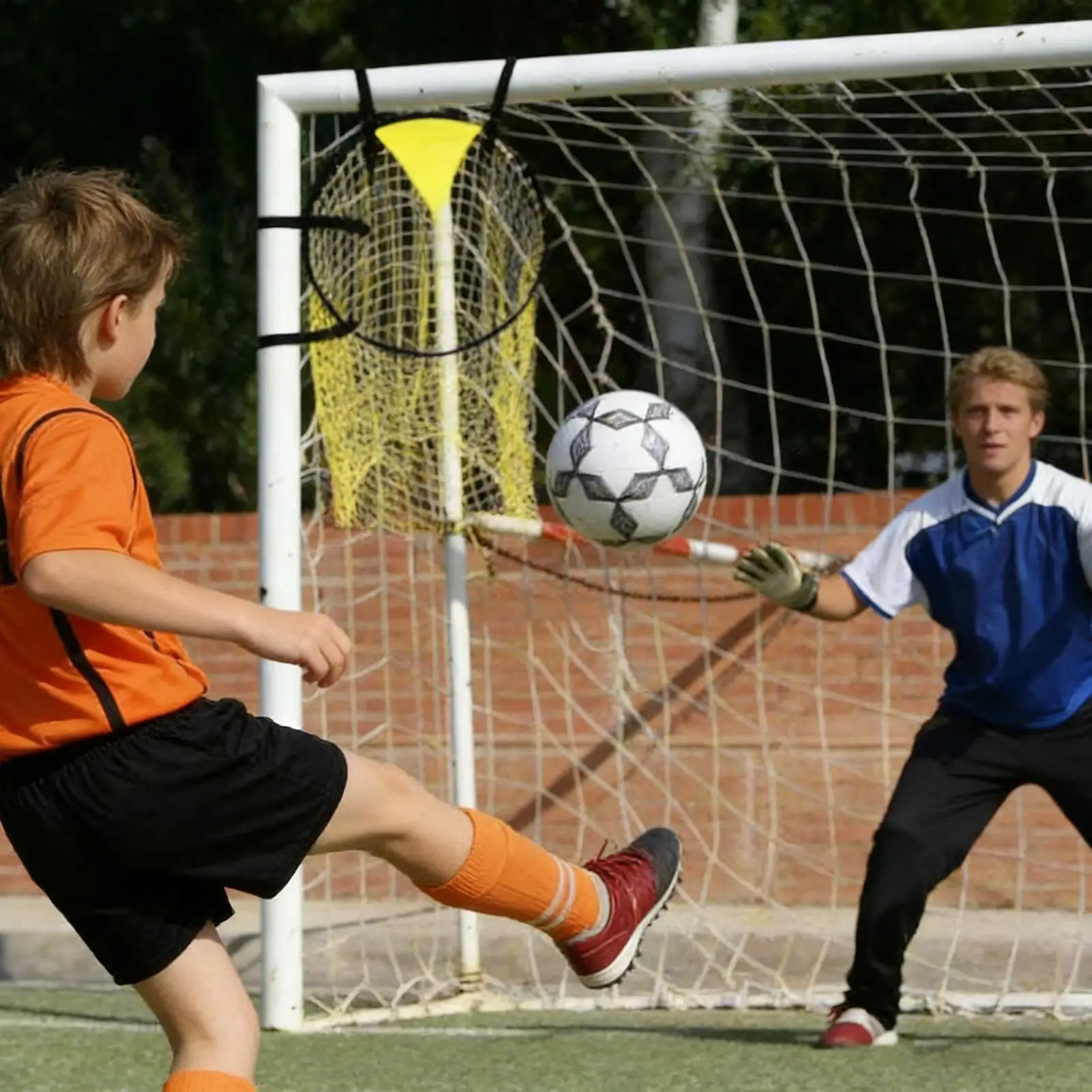 

Elastic Anti-Tangling Training Kids Soccer Net Indoor Soccer Goal Football Goal Post For Practice Exercise Girls Kids Teen