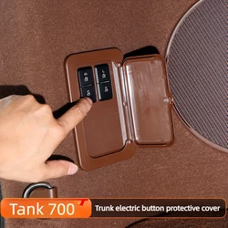 For Great Wall Tank 700 TANK 700 Trunk Electric Button Protection Cover Modified With Anti-collision Accessories Red