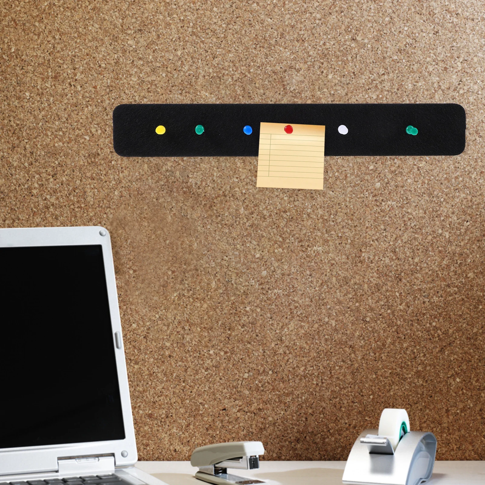 

6Pcs Bulletin Board Felt Strips Pin Boards for Walls Thickened Design Wall Memo Holder Office Notice Board Easy Install